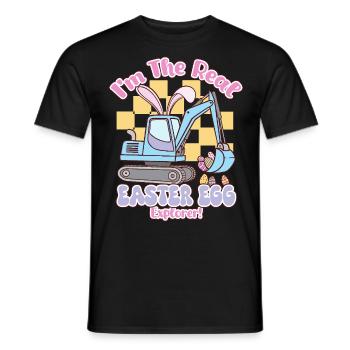 I m the real Easter Egg - Männer T-Shirt - Schwarz - Vorne - AI Model Male 178 light (178cm)