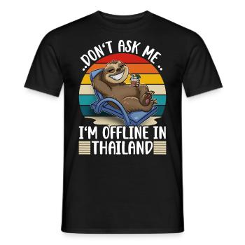 Thailand Vacation Trip - Men's T-Shirt - black - Front - AI Model Male 178 light (178cm)