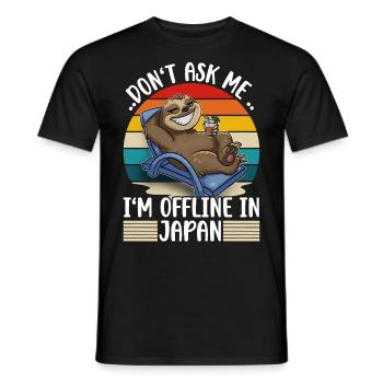Japan Urlaub Reise - Männer T-Shirt - Schwarz - Vorne - AI Model Male 178 light (178cm)