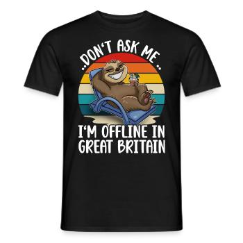 Großbritannien Urlaub - Männer T-Shirt - Schwarz - Vorne - AI Model Male 178 light (178cm)