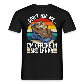 Sri Lanka Holidays - Men's T-Shirt - black - Front - AI Model Male 178 light (178cm)