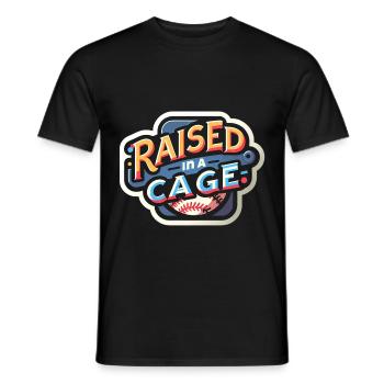 Raised In A Cage 17 - Männer T-Shirt - Schwarz - Vorne - AI Model Male 178 light (178cm)