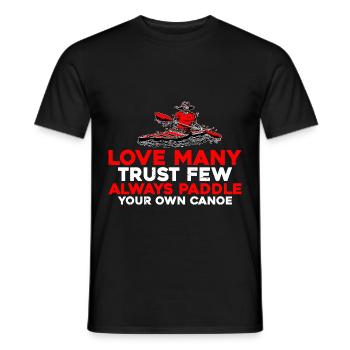 Faites confiance à quelques-uns, pagayez toujours votre propre canoë 6 - T-shirt homme - noir - Devant - AI Model Male 178 light (178cm)