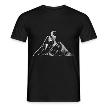 Ziege - Berg - (5) - Männer T-Shirt - Schwarz - Vorne - AI Model Male 178 light (178cm)
