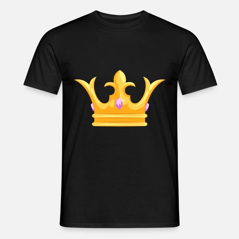 Crown - Krone - Männer T-Shirt - Schwarz