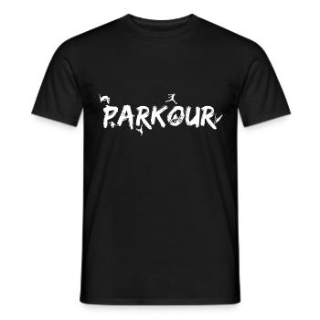 Extremsport Parkour Traceur - Männer T-Shirt - Schwarz - Vorne - AI Model Male 178 light (178cm)