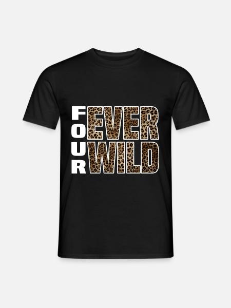 Four Ever Wild 30 - Männer T-Shirt - Schwarz