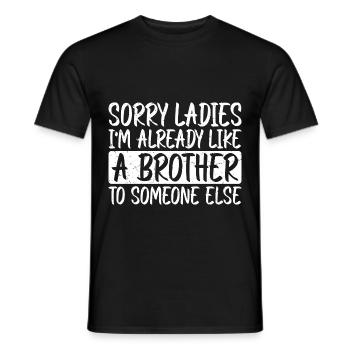 Je suis déjà comme un frère pour quelqu’un d’autre 3 - T-shirt homme - noir - Devant - AI Model Male 178 light (178cm)