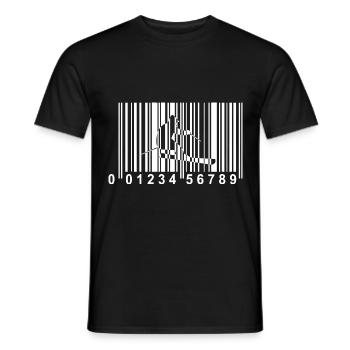 QR-Code - Skifahren - (2) - Männer T-Shirt - Schwarz - Vorne - AI Model Male 178 light (178cm)