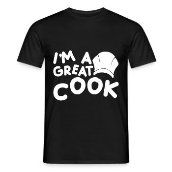 I'm A Great Cook 2 - Männer T-Shirt - Schwarz - Vorne - AI Model Male 178 light (178cm)