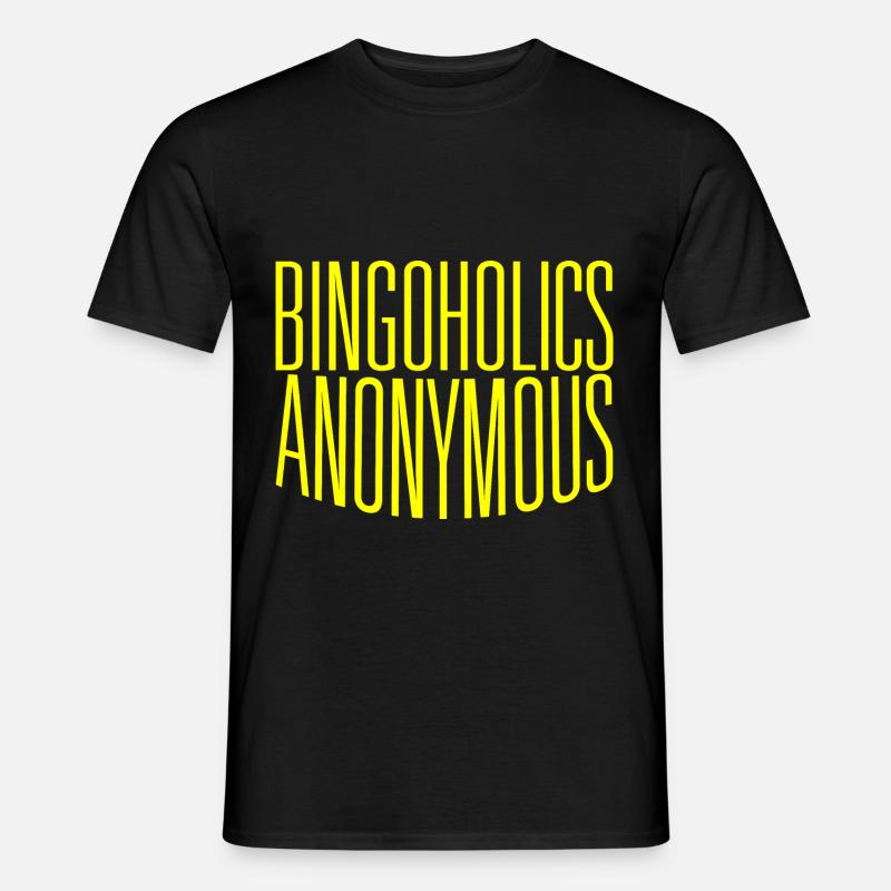 Bingoholics Anonymous 4 - Männer T-Shirt - Schwarz