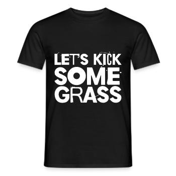 Let's Kick Some Grass - Männer T-Shirt - Schwarz - Vorne - AI Model Male 178 light (178cm)