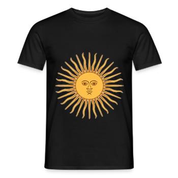 Argentinien Sun Of May Argentiner Argentinische Fl - Männer T-Shirt - Schwarz - Vorne - AI Model Male 178 light (178cm)