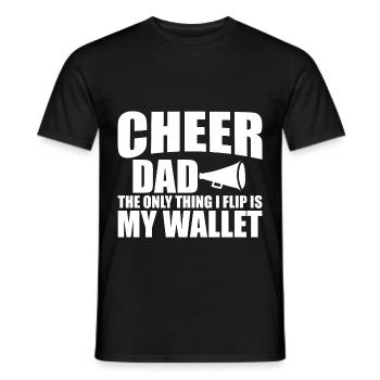 Encourage papa, la seule chose que je retourne, c’est mon portefeuille 2 - T-shirt homme - noir - Devant - AI Model Male 178 light (178cm)