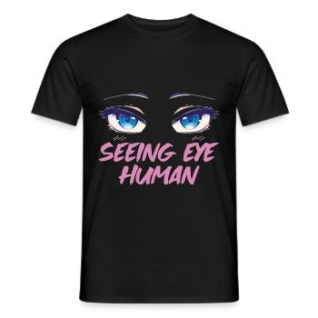 Seeing Eye Human 18 - Männer T-Shirt - Schwarz - Vorne - AI Model Male 178 light (178cm)