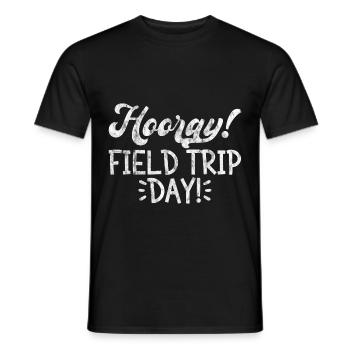 Hooray, Field Trip Day! 4 - Men's T-Shirt - black - Front - AI Model Male 178 light (178cm)