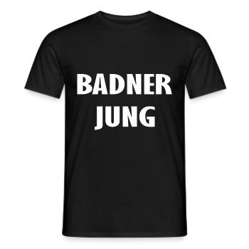 Badner Jung - Männer T-Shirt - Schwarz - Vorne - AI Model Male 178 light (178cm)