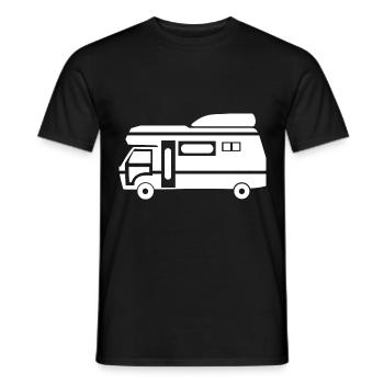 Caravan- - Men's T-Shirt - black - Front - AI Model Male 178 light (178cm)