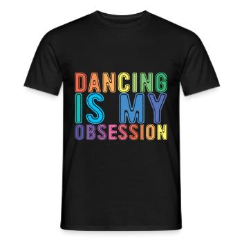 La danse est mon obsession - T-shirt homme - noir - Devant - AI Model Male 178 light (178cm)