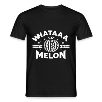 Whataaa Melon 7 - T-shirt homme - noir - Devant - AI Model Male 178 light (178cm)