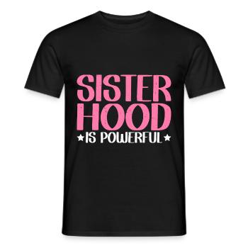 Sisterhood is Powerful 22 - Men's T-Shirt - black - Front - AI Model Male 178 light (178cm)
