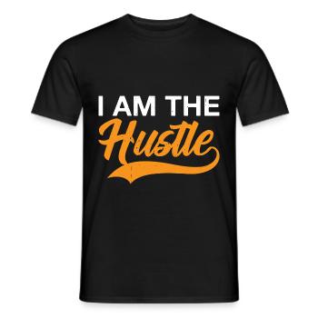 I Am The Hustle 3 - Männer T-Shirt - Schwarz - Vorne - AI Model Male 178 light (178cm)