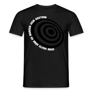 ohne heute gabe es morgen kein gestern baby - Männer T-Shirt - Schwarz - Vorne - AI Model Male 178 light (178cm)