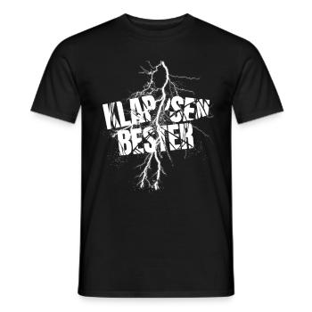 Klapsenbester Klapse Psychiatrie Sprüche Geschenk - Männer T-Shirt - Schwarz - Vorne - AI Model Male 178 light (178cm)