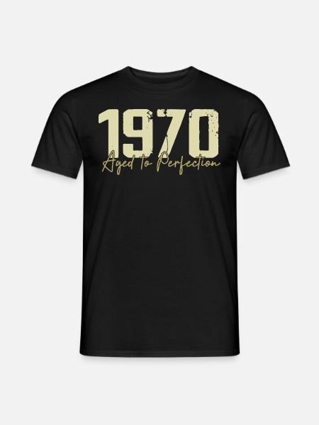 Original 1970 Retro 1970 Geburtstagsgeschenk 1970 - Männer T-Shirt - Schwarz