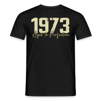 Original 1973 Rétro 1973 Cadeau d’anniversaire 1973 - T-shirt homme - noir - Devant - AI Model Male 178 light (178cm)