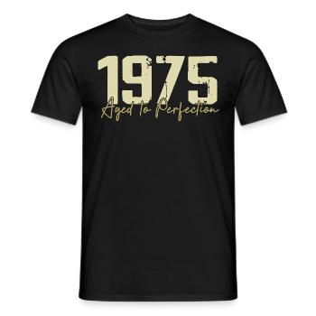 Original 1975 Rétro 1975 Cadeau d’anniversaire 1975 - T-shirt homme - noir - Devant - AI Model Male 178 light (178cm)