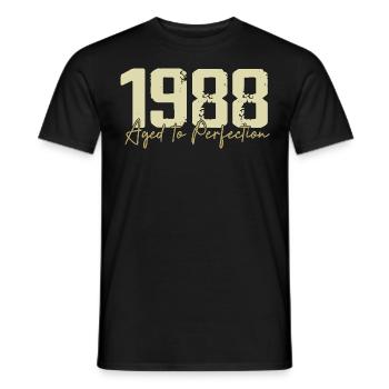 Original 1988 Rétro 1988 Cadeau d’anniversaire 1988 - T-shirt homme - noir - Devant - AI Model Male 178 light (178cm)