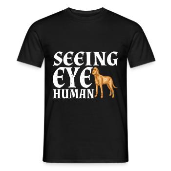 Seeing Eye Human 30 - Männer T-Shirt - Schwarz - Vorne - AI Model Male 178 light (178cm)