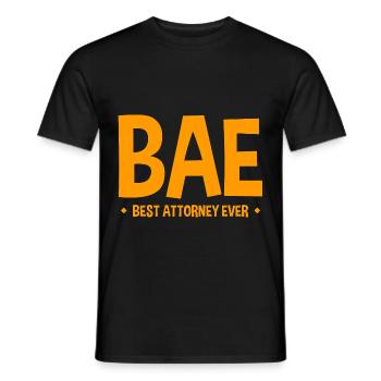 Bae Best Attorney Ever 2 - Männer T-Shirt - Schwarz - Vorne - AI Model Male 178 light (178cm)