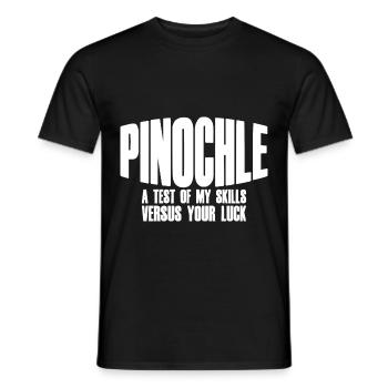A Test Of My Skills Versus Your Luck - Men's T-Shirt - black - Front - AI Model Male 178 light (178cm)