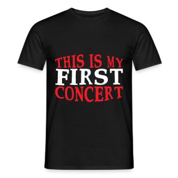 This Is My First Concert 52 - Men's T-Shirt - black - Front - AI Model Male 178 light (178cm)