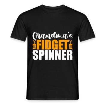 Grandma's Fidget Spinner 4 - Männer T-Shirt - Schwarz - Vorne - AI Model Male 178 light (178cm)