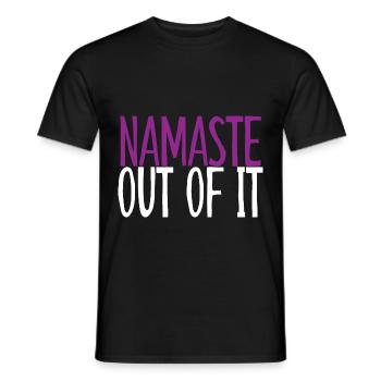 Namaste hors de lui 4 - T-shirt homme - noir - Devant - AI Model Male 178 light (178cm)