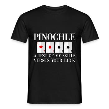 A Test Of My Skills Versus Your Luck 2 - Men's T-Shirt - black - Front - AI Model Male 178 light (178cm)