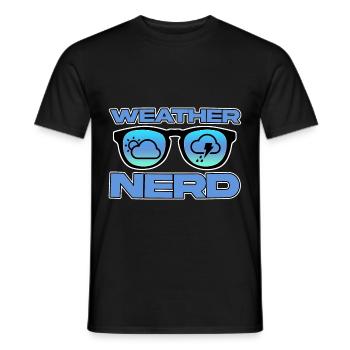 Weather Nerd 4 - Männer T-Shirt - Schwarz - Vorne - AI Model Male 178 light (178cm)