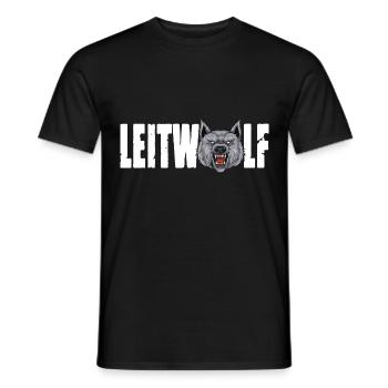 Leitwolf Alpha Wolf Kapitän Teamführer Trainer - Männer T-Shirt - Schwarz - Vorne - AI Model Male 178 light (178cm)