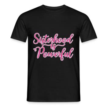 Sisterhood Is Powerful 33 - Männer T-Shirt - Schwarz - Vorne - AI Model Male 178 light (178cm)