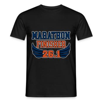 Marathon Finisher 26.2 2 - Männer T-Shirt - Schwarz - Vorne - AI Model Male 178 light (178cm)