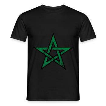 Marokkaner Stern Marokko Marokkanische Flagge Maro - Männer T-Shirt - Schwarz - Vorne - AI Model Male 178 light (178cm)