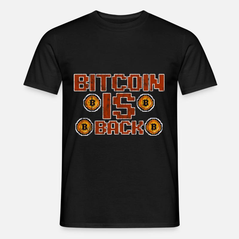 Bitcoin Is Back 3 - Männer T-Shirt - Schwarz