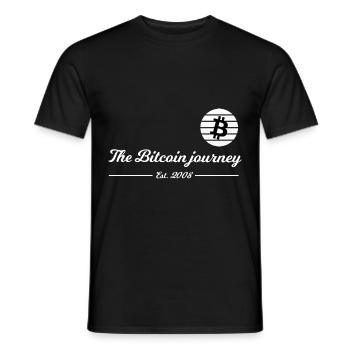 L’histoire de Bitcoin - T-shirt homme - noir - Devant - AI Model Male 178 light (178cm)