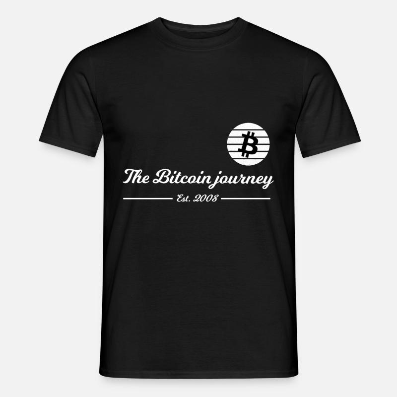Die Bitcoin Geschichte - Männer T-Shirt - Schwarz