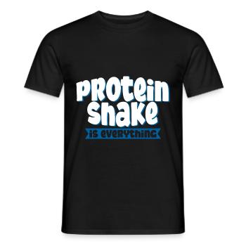 Protein Shake Is Everything 4 - Männer T-Shirt - Schwarz - Vorne - AI Model Male 178 light (178cm)
