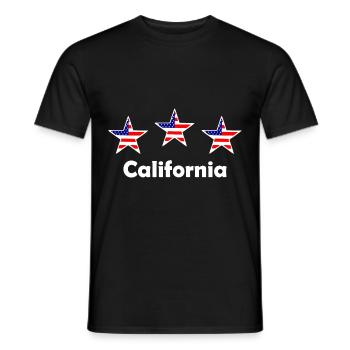 Kalifornien - Männer T-Shirt - Schwarz - Vorne - AI Model Male 178 light (178cm)