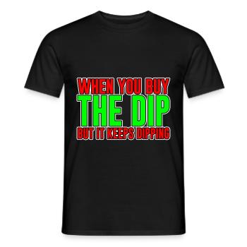 Lorsque vous achetez la trempette mais qu’elle continue de plonger - T-shirt homme - noir - Devant - AI Model Male 178 light (178cm)
